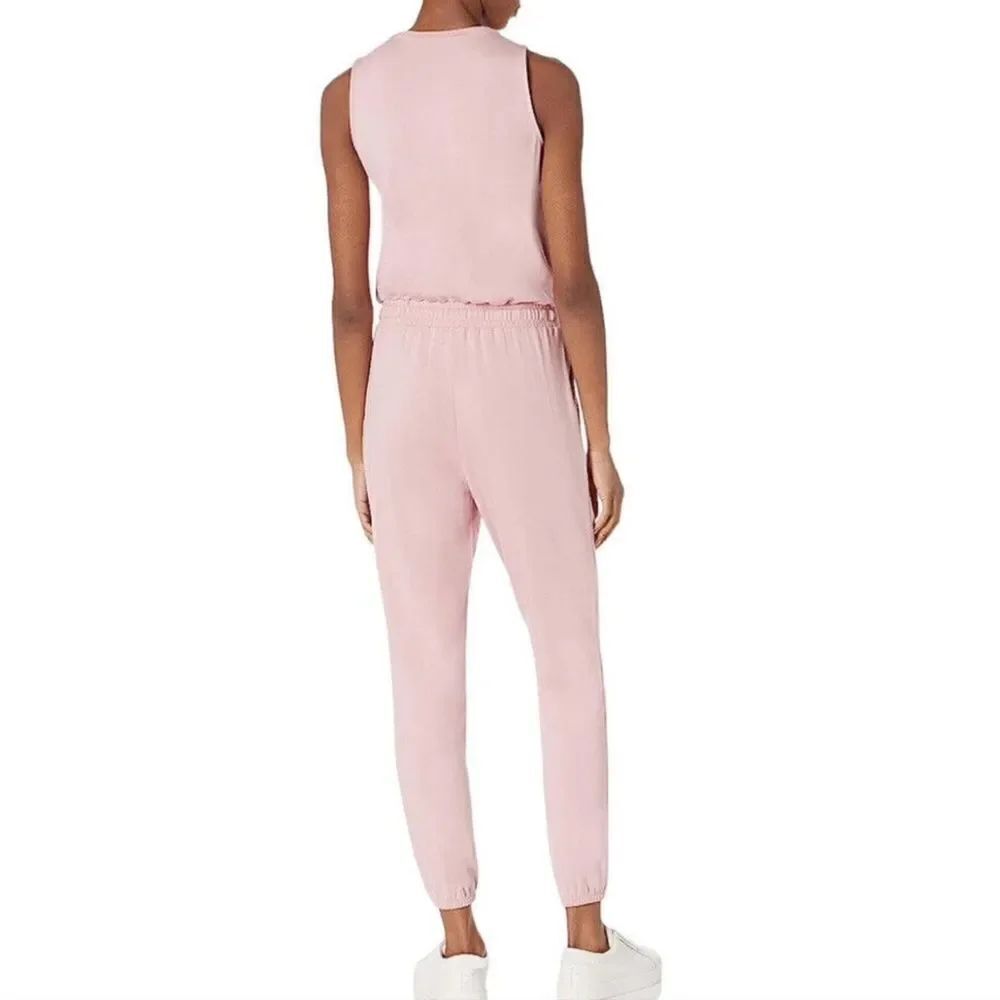 Daily Ritual Pink Jumpsuit with Elastic Waistband(354) - Picture 5 of 5